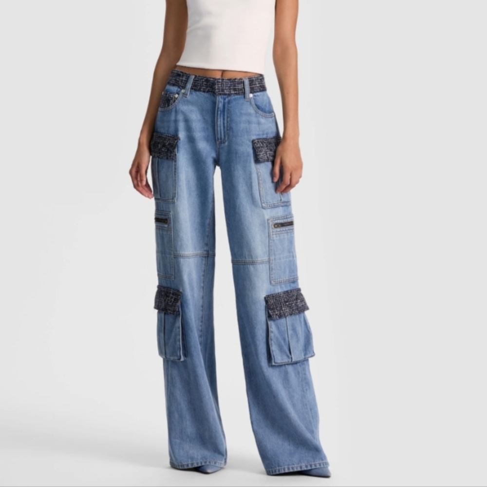 ALICE + OLIVIA Cargo Jeans - Picture 2 of 4